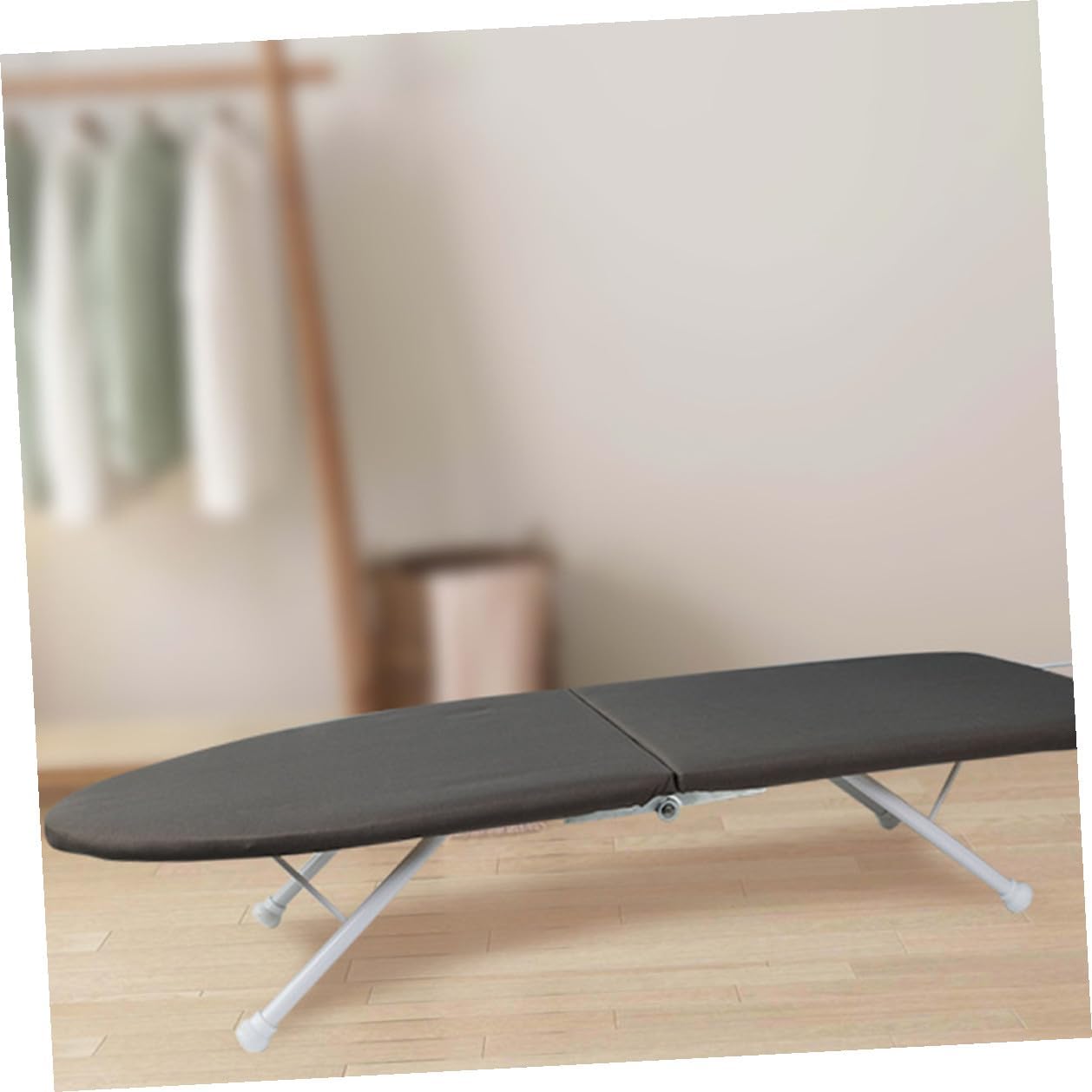 Folding Household Ironing Board Small Portable Tabletop Ironing Rack with Padded Surface Compact Design for Home Laundry and Travel Use