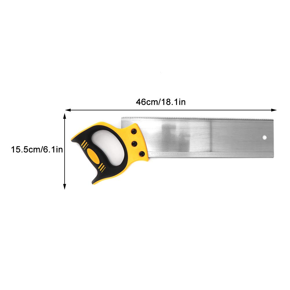 Lyrlody Mitre Box,30,5 plastica multiangolo di serraggio troncatrice per potatura strumento per la lavorazione del legno a mano con posteriore 35,6 cm per la lavorazione del
