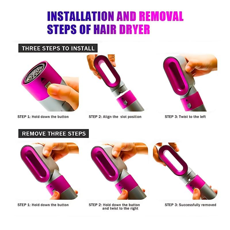 Image of Drumstone Pro(FIRST TIME EVER 𝐖𝐢𝐭𝐡 𝟏𝟐 𝐘𝐞𝐚𝐫𝐬 𝐖𝐚𝐫𝐫𝐚𝐧𝐭𝐲) Hot Air Brush, 5 in 1 Hair Dryer hot air Brush Styler, Detachable Hair Styler Electric Hair Dryer Brush for All Hairstyle