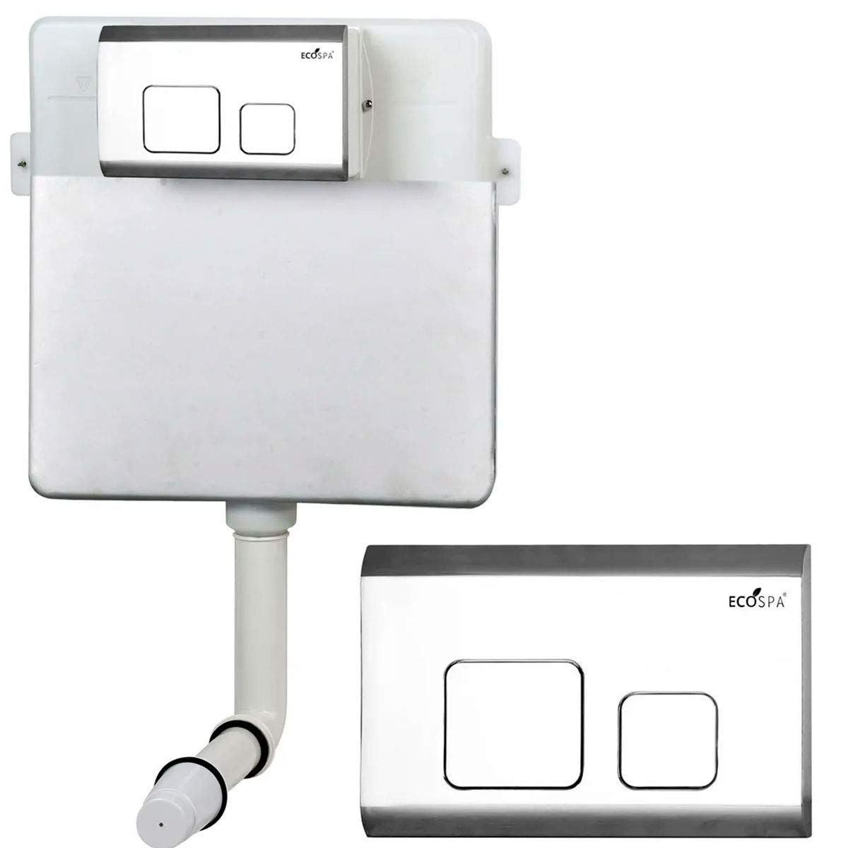 ECOSPA Universal Slim Concealed 3L/6L Insulated Cistern for a WallHung WC or Back to Floor