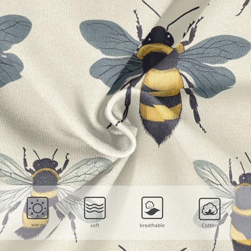 Wusikd Bees Wings Girls' Underwear Cotton Girls Briefs Soft Toddler Underwear 2T3