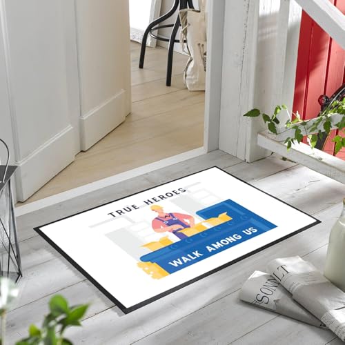 Paillasson blanc True Heroes Worker Industry en 75x50cm - 6