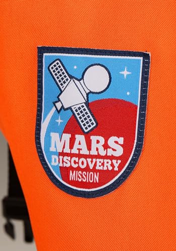 Disfraz de astronauta infantil naranja clásico miniatura 5