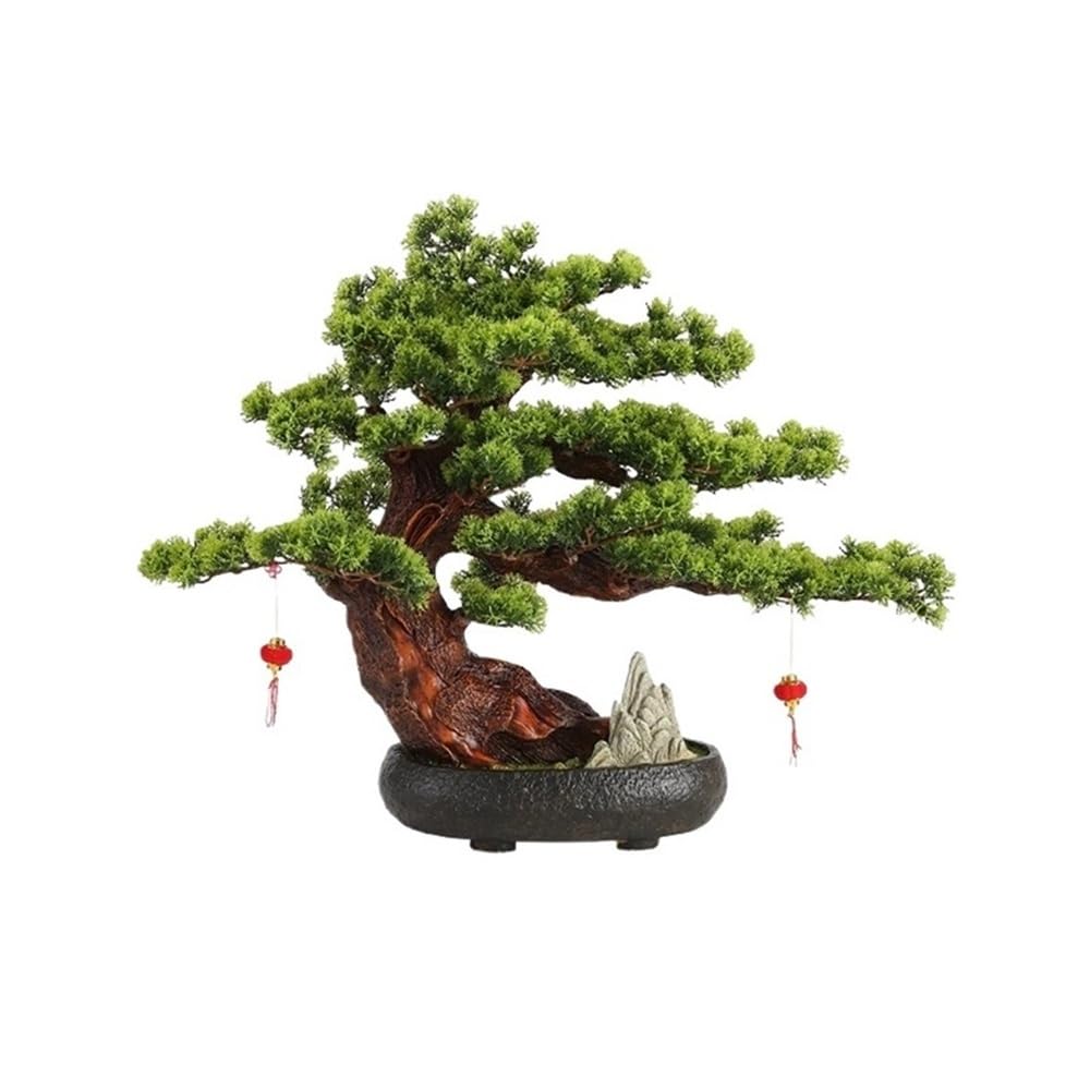 Fake Plant Home Entrance Decoration Artificial Bonsai Tree With Pot Living Room Office Hotel Fake Ornaments