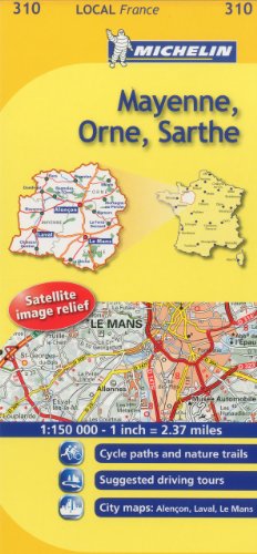 Télécharger Michelin Mayenne, Orne, Sarthe 310: France PDF Ebook En Ligne
