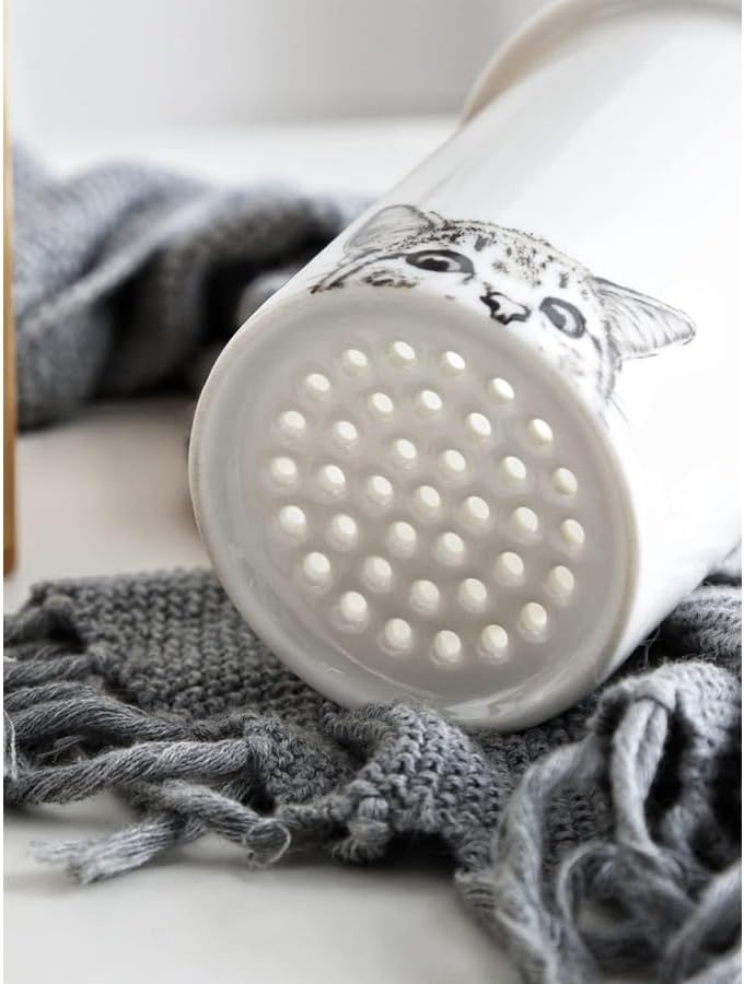 Chopstick holder, stylish, chopstick drainer, chopsticks, fork, drainer, kitchen chopstick holder, tool holder, kitchen, cutlery, stand, chopstick storage tube, kitchen supplies, ceramic, natural woo