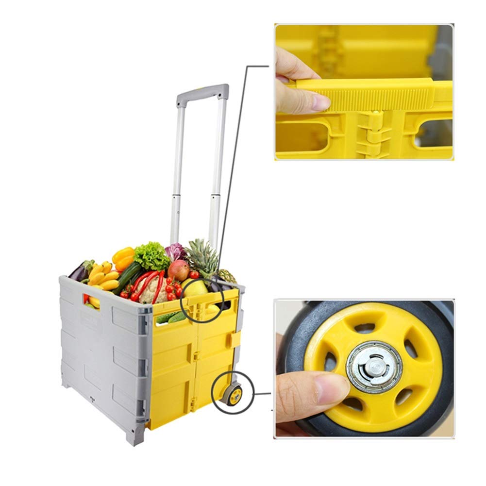 Buy ASN Folding Shopping Trolley Folding Boot Cart, Portable 2wheel