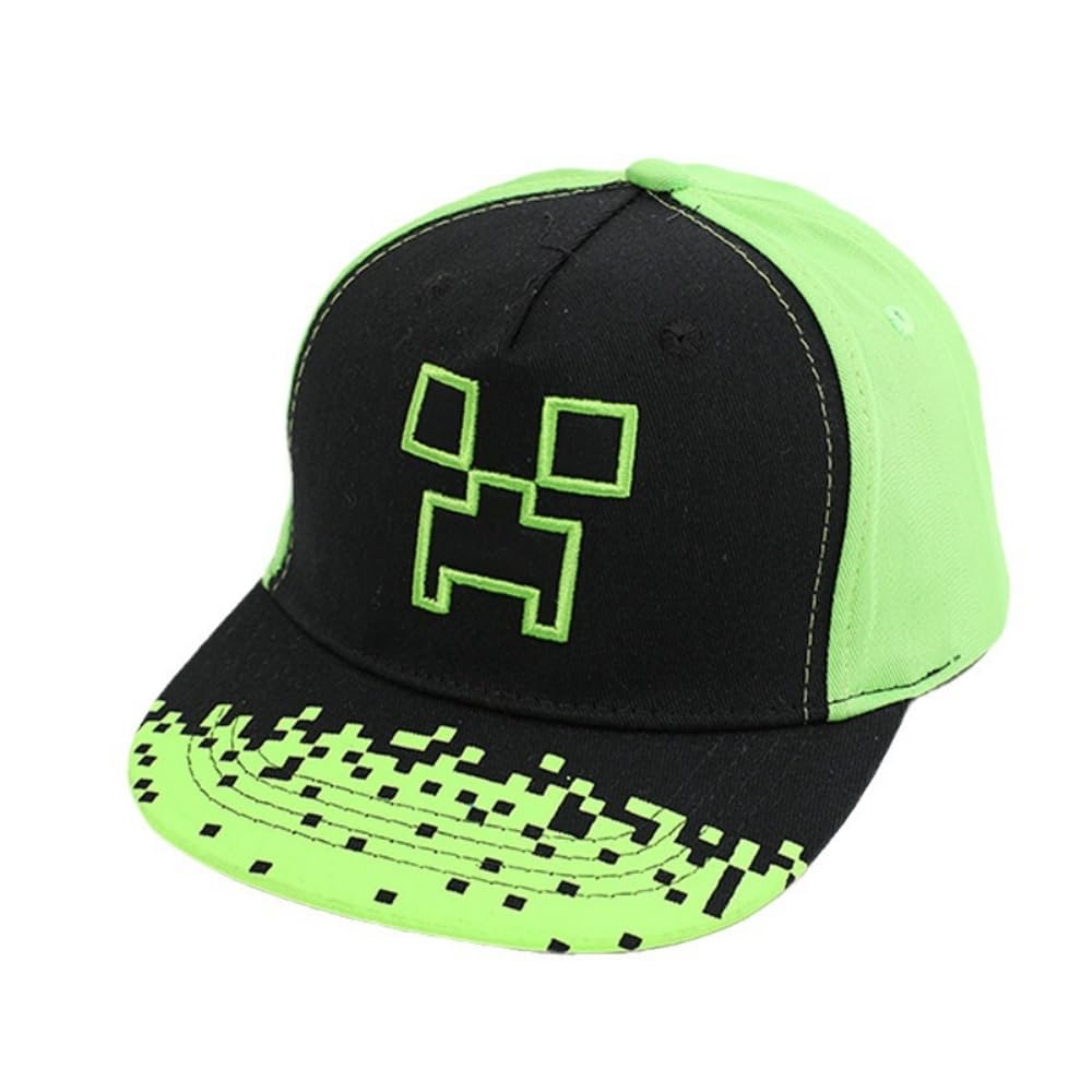 OMEIU Store Cotton Baseball Cap Hat for Boys, Boys Caps Perfect for Outdoor Sunny Days Sun Hat 3+ Years (Minecraft)
