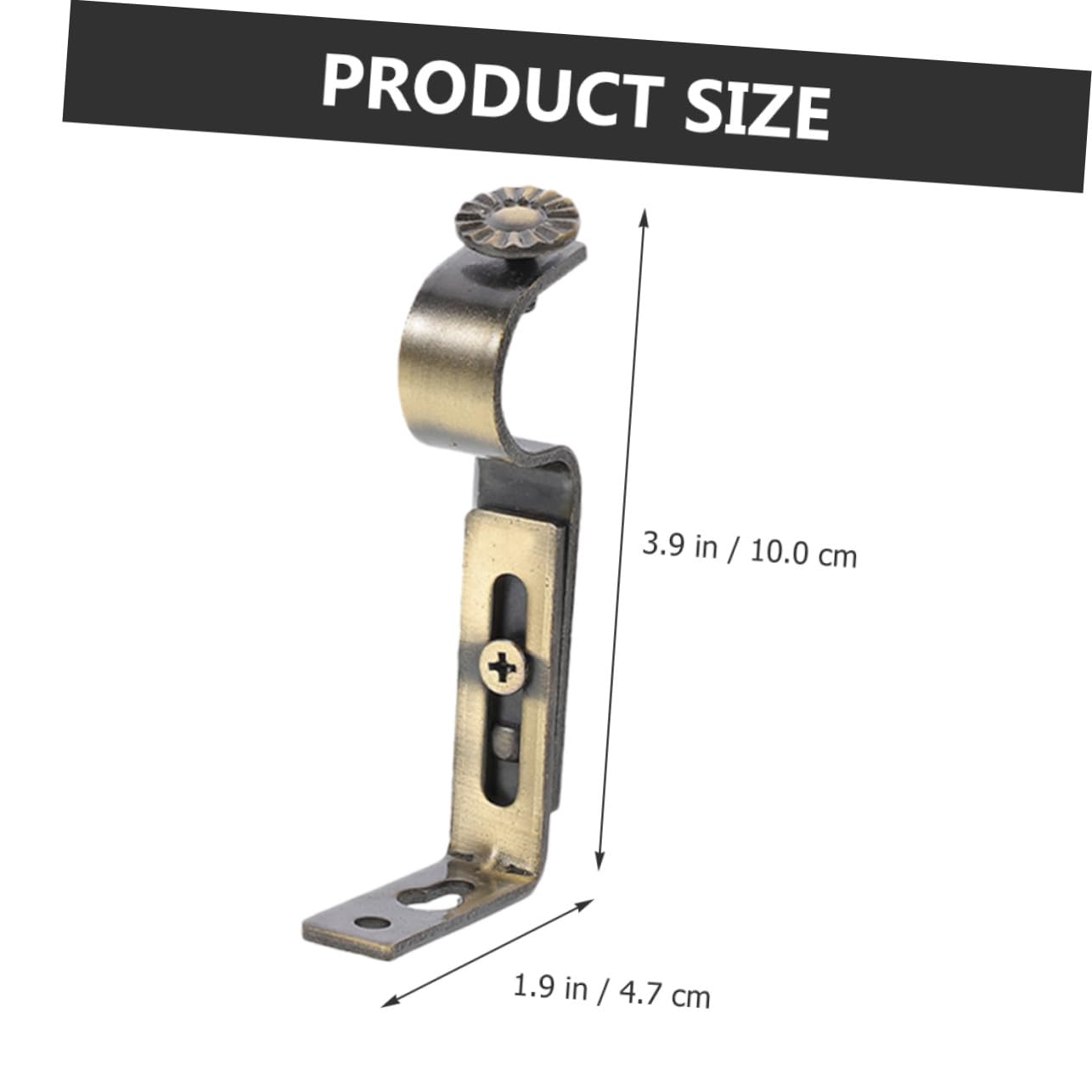 Supporti per Bastoni per Tende Facili da Installare in Ferro Finitura Liscia 10 Pezzi e Design Semplice per Soggiorno e Studio