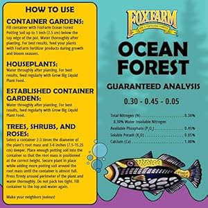 FoxFarm Ocean Forest Potting Soil 15cu ft Light Aerated Texture Designed for All Container Plants pH Adjusted for Optimal Nutrient Uptake Effectively Retains Moisture