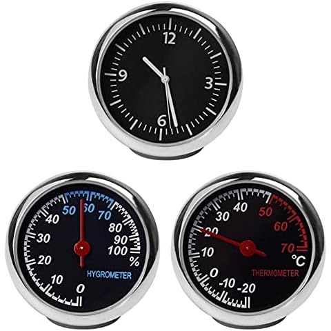 Gereton Car Thermometer Hygrometer Clock Set Cover