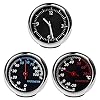 Gereton Car Thermometer Hygrometer Clock, 3Pcs Mini Classic Car Dashboard Small Analog Quartz Clock, Car Thermometer Hygrometer, For Car Boat Decoration