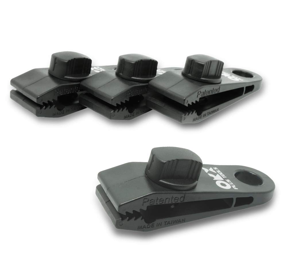 ORXPLUS TOOLS 4pcs Tarp Clips Tent Clips Awning Clamp Set Tent Clamps for Camping Canopies, Car Cover, Winter Boat Cover, Pool Cover, Sun Shade