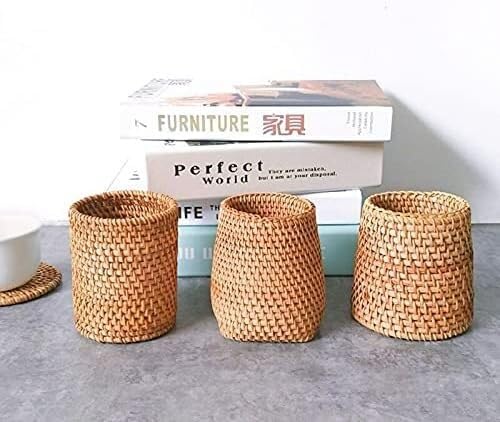 Paniers de rangement de table en rotin pour trier vos couverts - 5