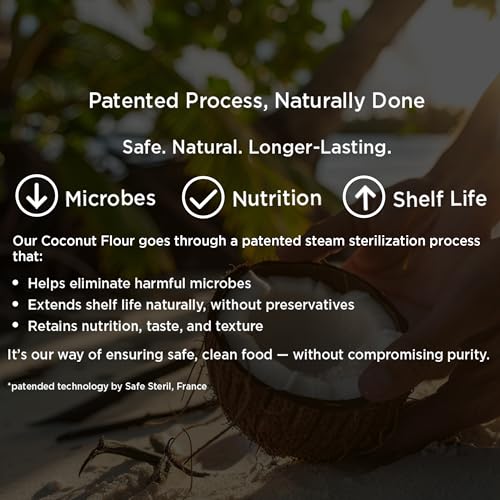 Image of Phalada Pure & Sure Organic Coconut Flour 350 Gm | 100% Natural Nariyal | Plant Based Food | Low Carb Nariyal| Make Coconut Milk, Breads, Cakes And Cookies | Keto Friendly Flour