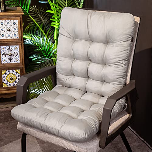 Morbuy Color Sólido Cojín para Tumbona de Jardín, Suave y Cómodo Cojín Reclinable Colchoneta Tumbona Exterior Ideal para Tumbonas, Sillas y Hamacas (45x85cm,Gris Claro)