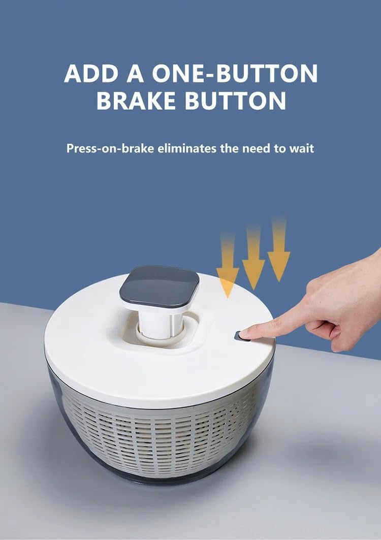 Multifunctional Kitchen Tools Manual Salad Vegetable And Fruit Shake Water Basket Wash Basin Draining Basket Salad Spin, large, white, JC-015 Multifunctional Kitchen Tools Manual Salad Vegetable And Fruit Shake Water Basket Wash Basin Draining Basket Salad Spin, large, white, JC-015