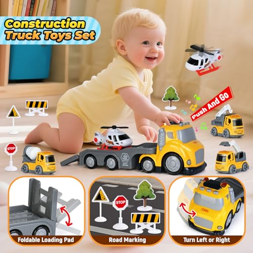 50% Off 5-in-1 Toddler Construction Truck Toy with Lights & Sounds - Image 5