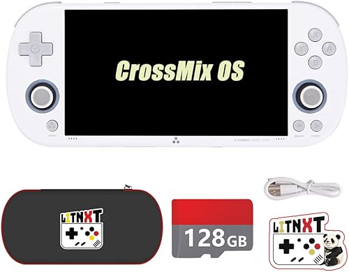 TRIMUI Smart PRO con CrossMix OS - Consola de juegos retro, consola de juegos portátil IPS de 4.96 pulgadas, reproductor de videojuegos retro