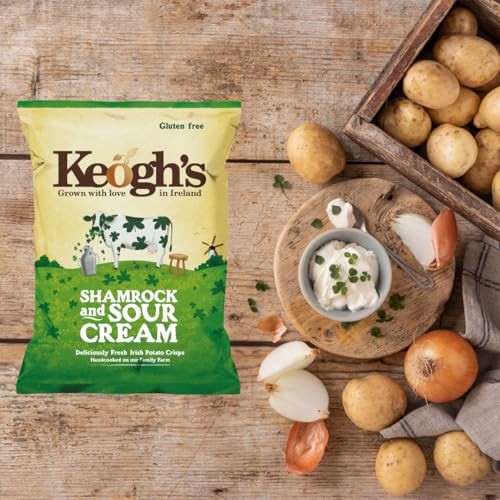 Keogh's Shamrock And Sour Cream Crisps 3x125 Grams Deliciously fresh Irish potato crisps image 5