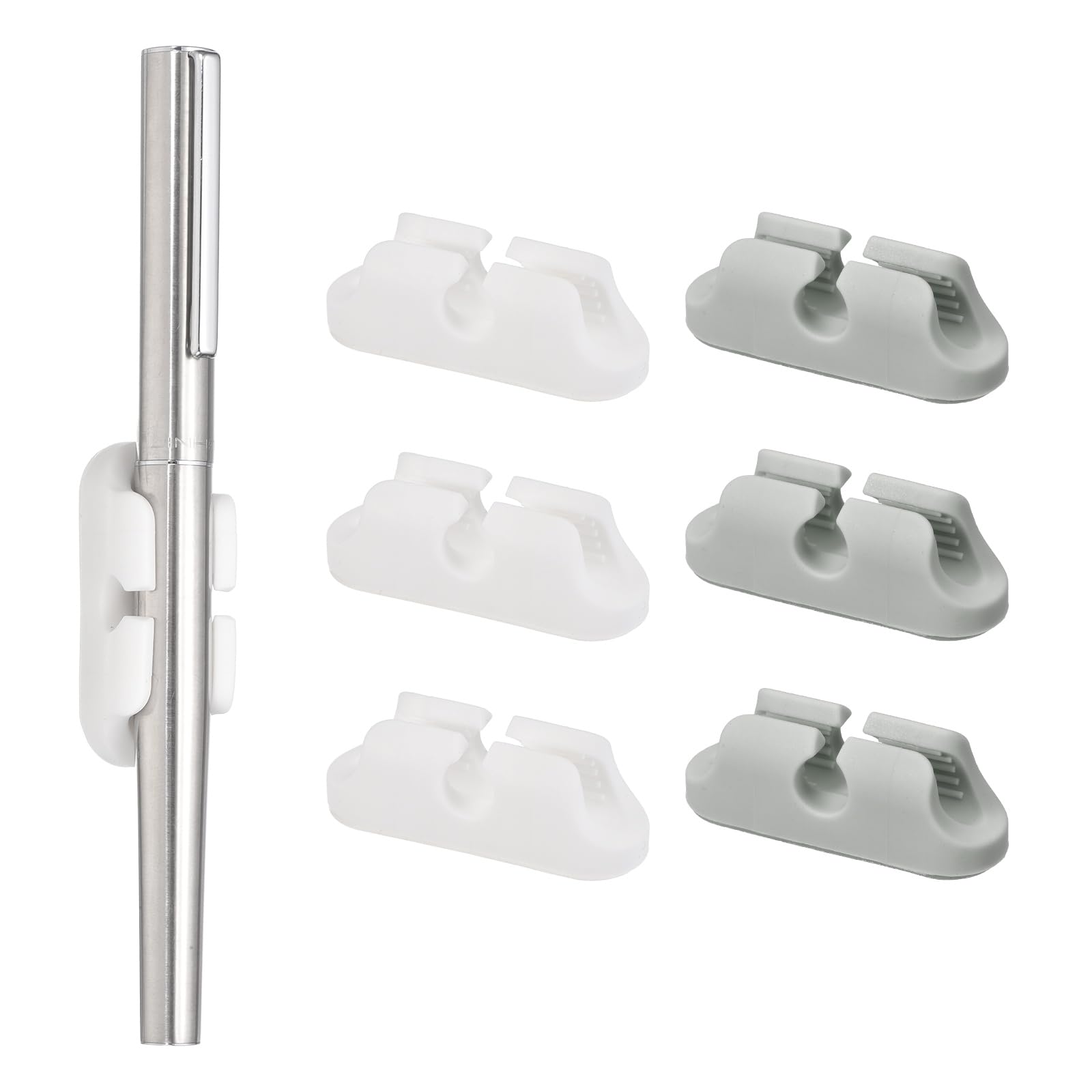 Porte-stylo adhésif en silicone pour bureau d'enseignant et espace télétravail
