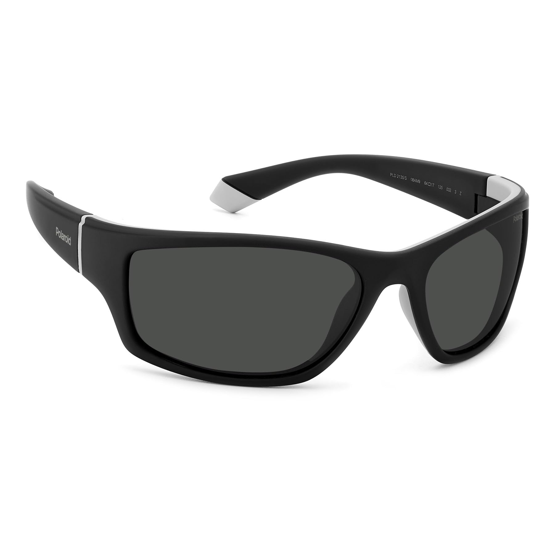 Polaroid Sunglasses męskie, Czarny i szary, 65