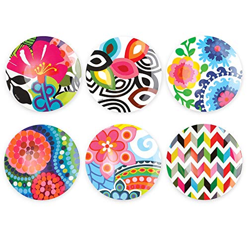 French Bull Assorted Plates-6 Piece Set-Melamine Dinnerware Serving Party Platter Dish 11 Dinner