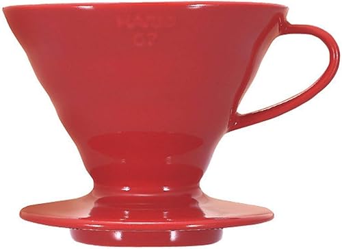 Hario V60 Ceramic Coffee Dripper, Size 02, Red