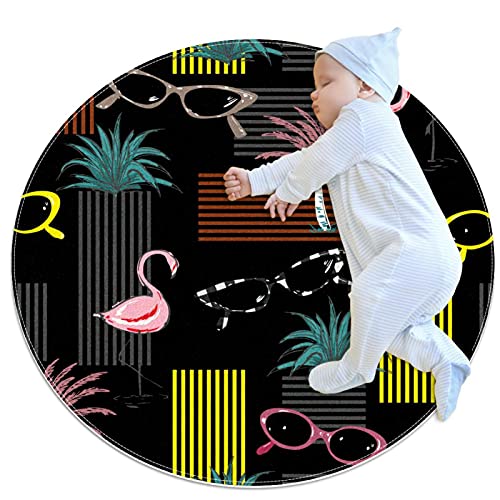 Tapis rond confortable pour réchauffer un sol de chambre - 2
