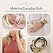 Harper Meyers Beaded Bracelet Bundle Set – Elegant Stackable Beaded Bracelets for Women – Comfortable and Stretchy Bracelets for Everyday Wear – Versatile and Stylish Gift for Any Occasion - Black & White