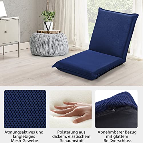 Bodenstuhl Relax4Life klappbar mit Liegefunktion