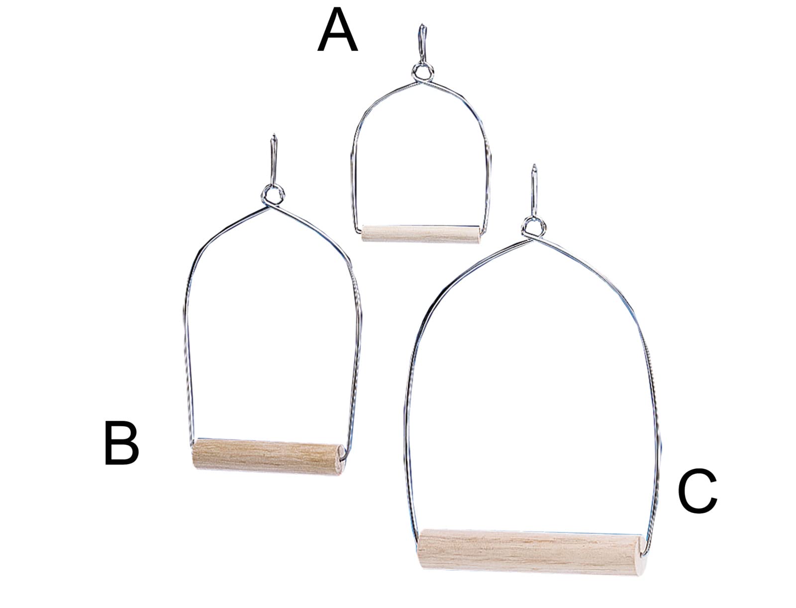 Nobby Balançoire en Bois pour Oiseau 10 x 22 cm Taille M