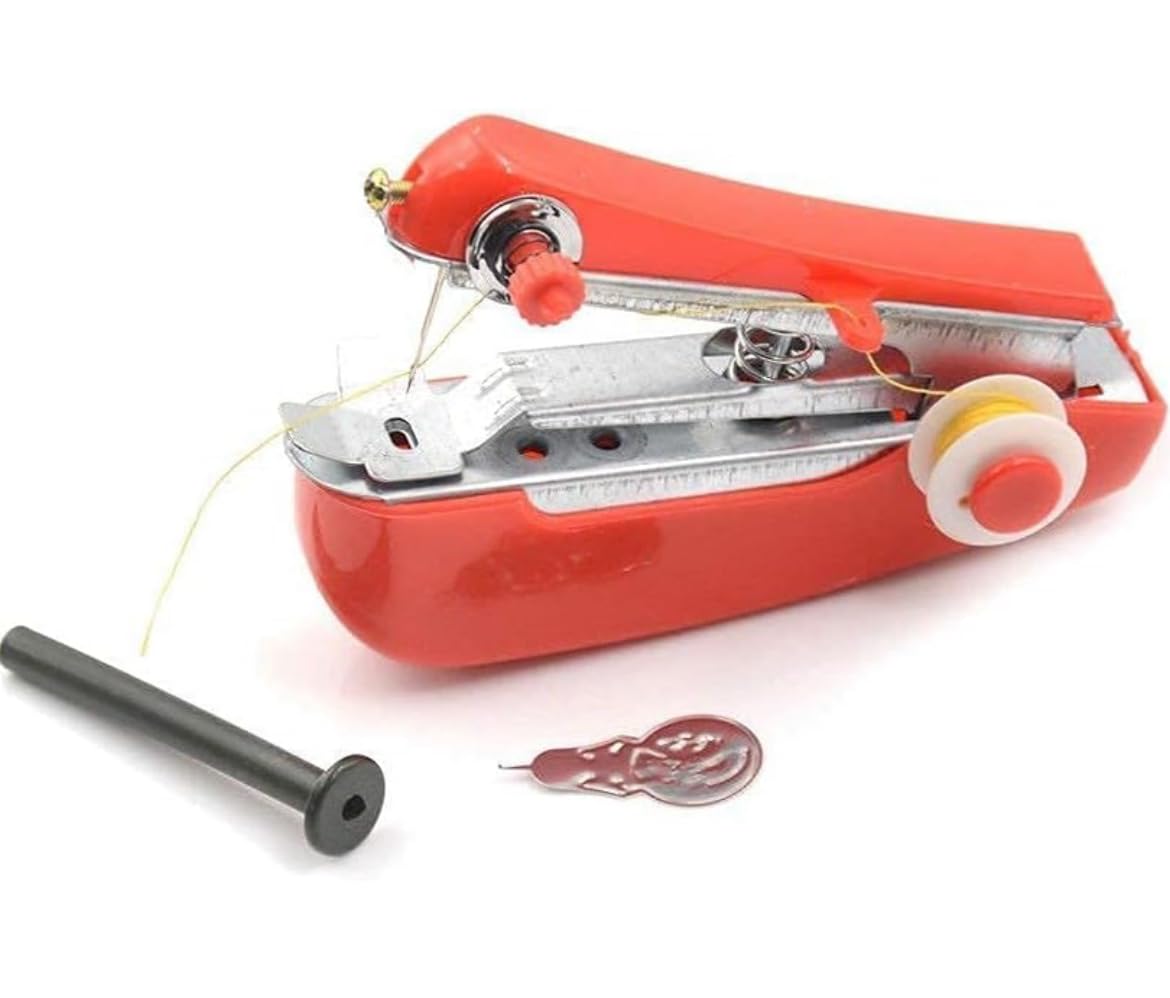 WBD Portable Mini Manual Stapler Style Hand Sewing Machine, Craft