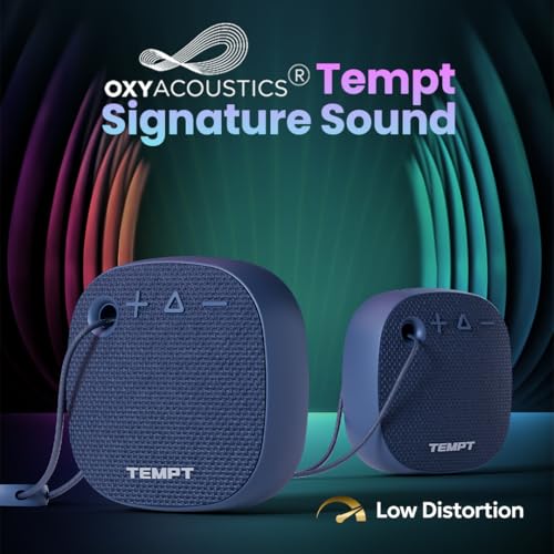 Image of TEMPT Rebel Air Bluetooth Speaker Wireless 5W 8hrs Playtime (Blue)
