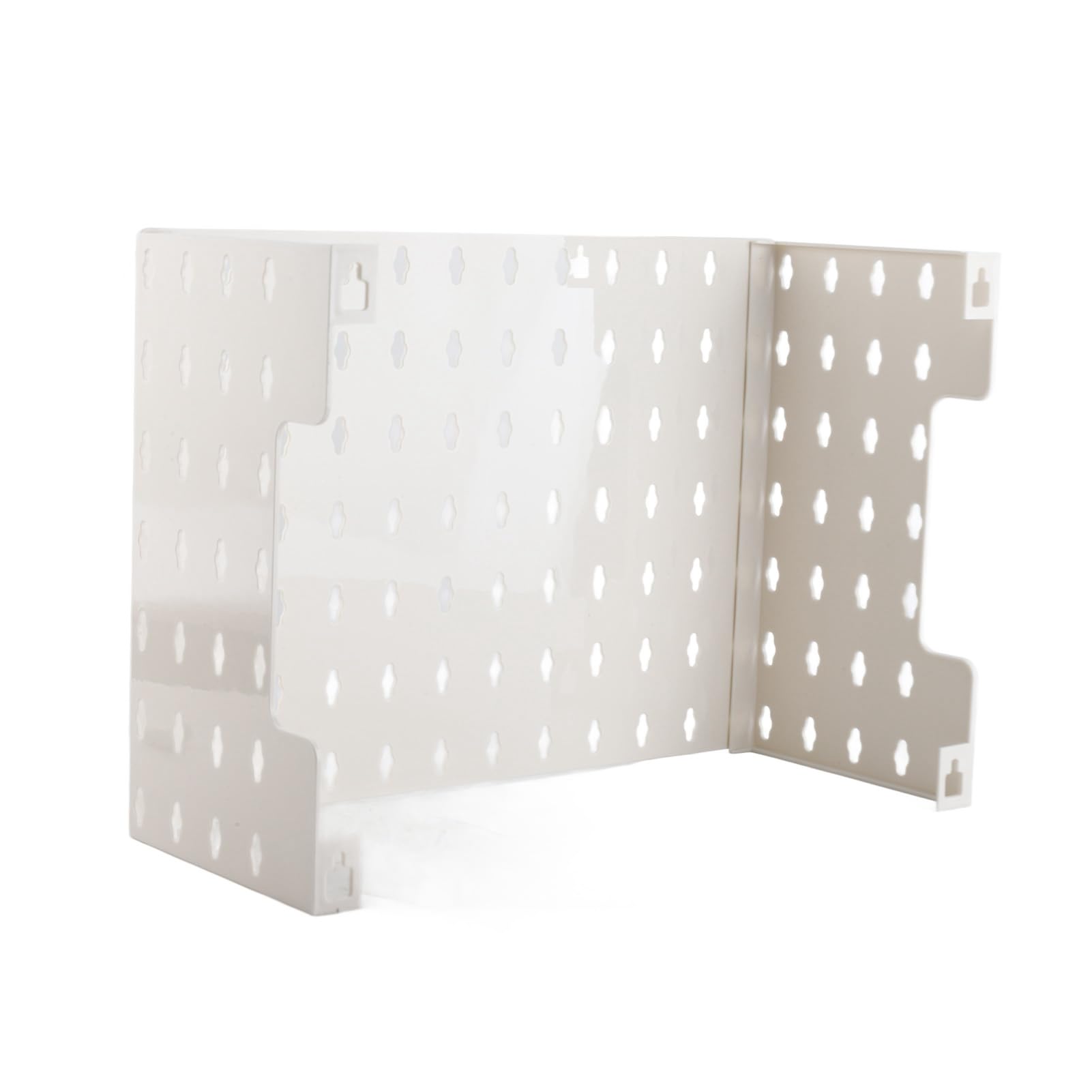 Pssopp Pannello Forato da Parete, Kit per Montaggio a Muro con Custodia per Tubi Caldaia e Cuscinetti Autoadesivi per Organizzazione Bagno e, Grande