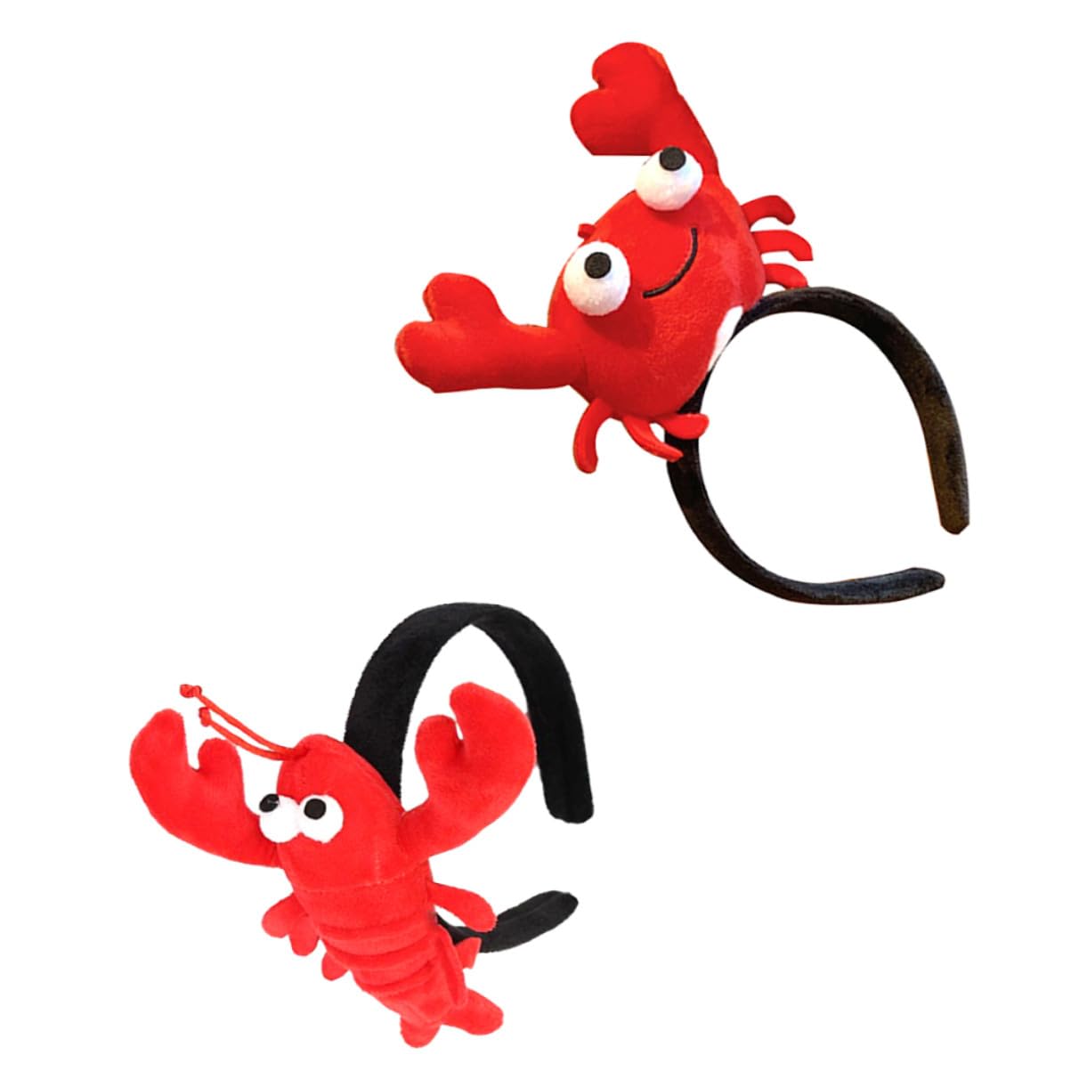 Mobestech 2 pezzi Cerchietti per Capelli Granchio e Aragosta Imbottiti Accessori Decorativi Leggeri e Stabili per Feste e Cosplay