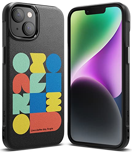 Image of Ringke Onyx Design Compatible With Iphone 14 Plus Case Cover Rugged Flexible Durable Anti-Slip Tpu Protection Shockproof Iphone 14 Plus Back Cover - Block, Multicolor
