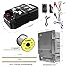 LIFENCE AC/DC 2 in 1 Power Supply, Electric Fence Energizer Kit for 10 Mile Preventing Wild Animal Intrusion, 40 Acre Coverage, 12V Input, 12KV 2 Joule Output, Electric Fence Charger for Livestock