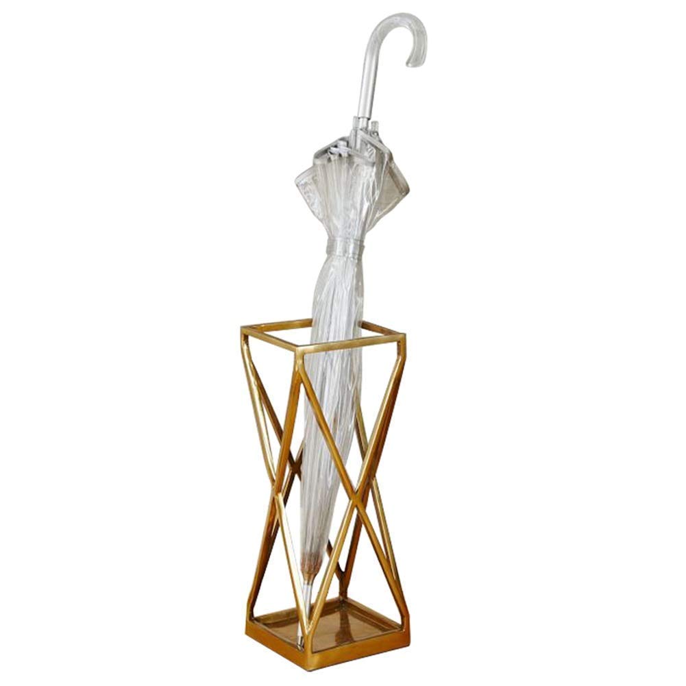 Supports de porte-parapluies design creux drainage rapide en métal