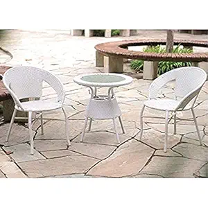 Indiid Homes D-12 Patio Outdoor Indoor Living Room Balcony Garden 2 Chair + 1 Table Furniture Set Coffee Chair Set Powder Coated