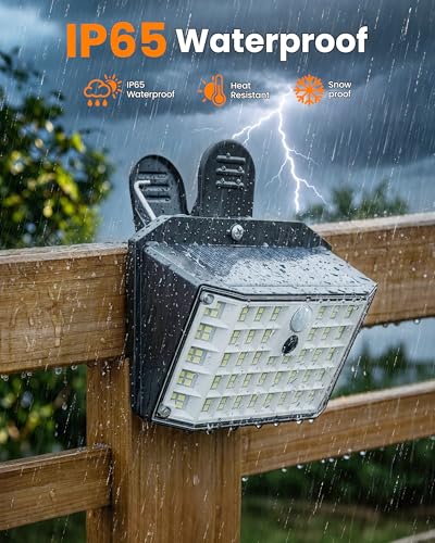 Thumok Clip on Solar Lights Outdoor 176 LEDs 600 LM Solar Motion Sensor Lights Outdoor IP6 - image 4