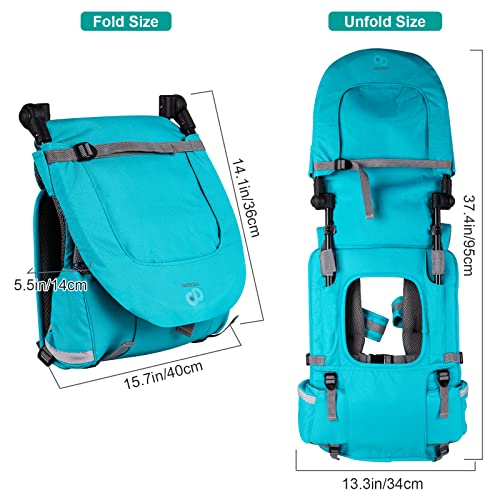 Baby Shoulder Carrier, 360°Adjustable Safe Backrest Baby Hiking Backpack Carrier For Child And Toddler Ergonomic Seat With Ankle Straps Suitable For Kids 1-5 Years Old, Holds Up To 55 Pound(Lake Blue) #TOP2