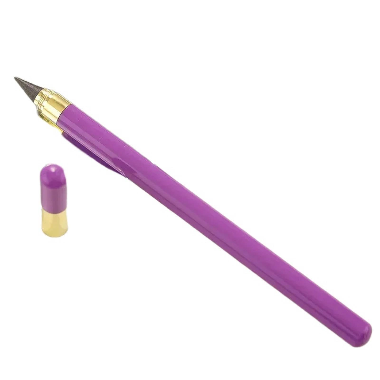 Crayon sans encre avec pointe remplaçable, 1 crayon sans encre Hb multicolore(Purple)