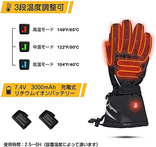 [J Jinpei] 電熱グローブ【日本製ヒーター】オートバイグロ