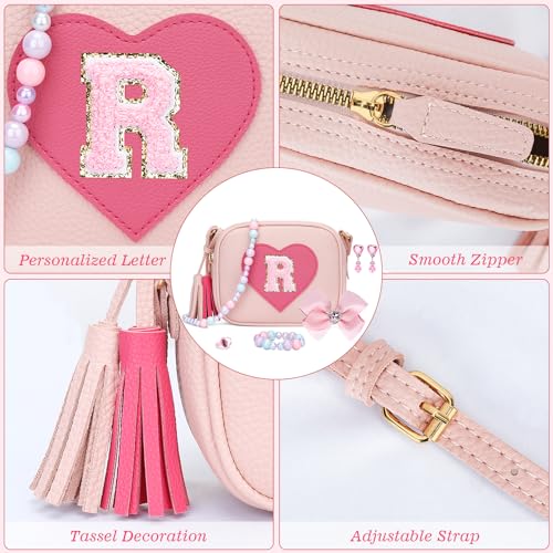 Image of KKXIU Birthday Gifts for Girls Initial Toddler Purse Cute Kids Crossbody Bag
