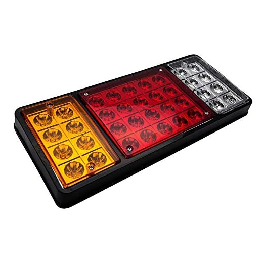 LED-bakljus, Riloer 2 x 36 LED 12 V LED-bakljus stoppindikatorlampa för släpvagn lastbil vattentätt ABS-material
