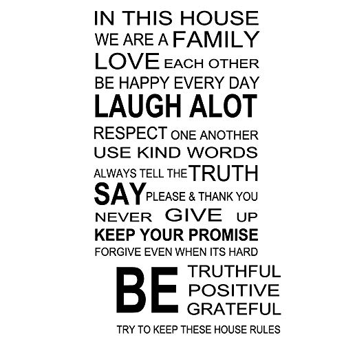 Inspirational Wall Decals, H2MTOOL Removable Self Adhesive Motivational Quotes Wall Stickers for Home Room Decor