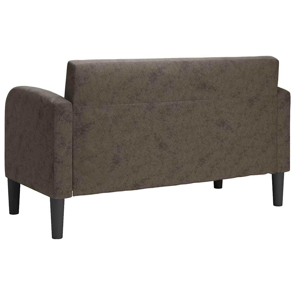 Générique Canapé Causeuse Gris foncé 110 cm Similicuir,Meubles,Canapés,Gris,20.5 KG,4100542