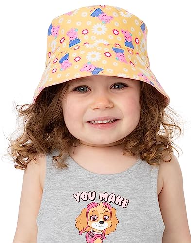 Peppa Pig Girls Reversible Bucket Hat | Kids Peppa Pink & All Over Print Character Sun Hat | Double-Sided Summer Headwear3