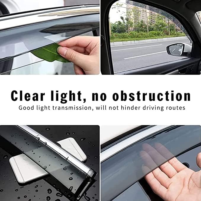 Deflectores de Viento y Lluvia para Volvo XC60 2018-2023,Deflectores de Aire de ventilación de Ventana Lateral 4 Pieza